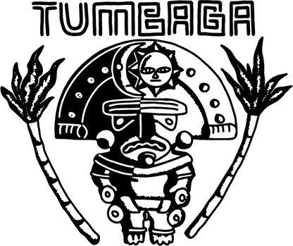 Black and white logo with a central figure and 'TUMGAGA' text above