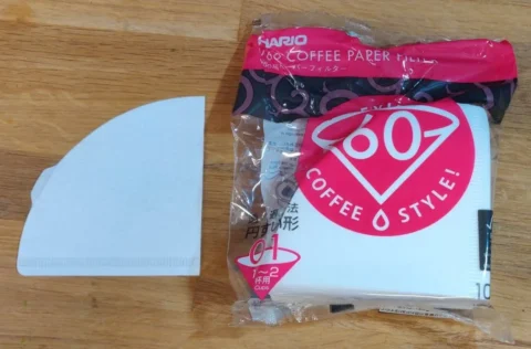 Hario V60 paper filters 01, 100 sheets